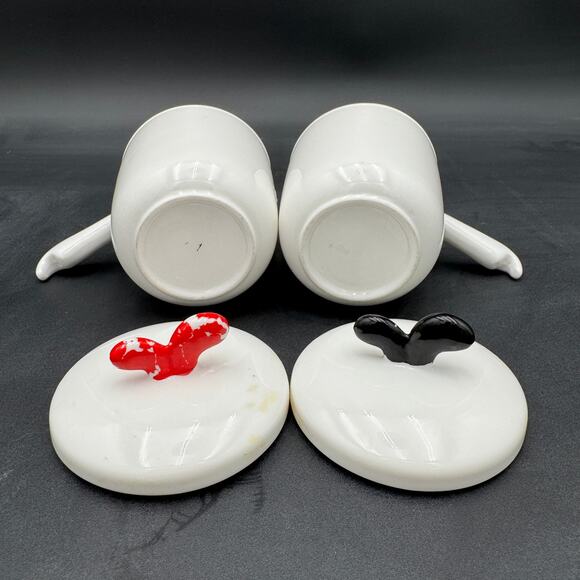 Vintage Zakka Creative Ceramic Couple Coffee Covered Milk Mug Set - Picture 7 of 8